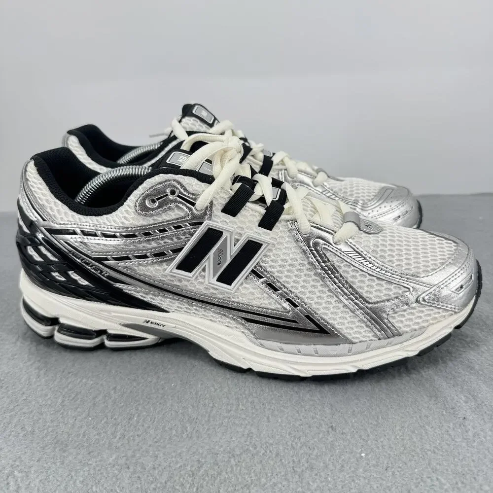 New Balance 1906R Mens 12 Silver Metallic Black Sea Salt M1906RER Mesh Runner
